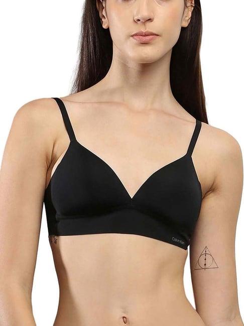 calvin klein black regular fit bra