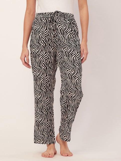 moomaya black & white printed pyjamas