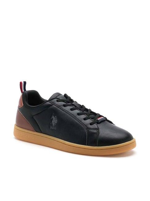 u.s. polo assn. men's stefan black casual sneakers