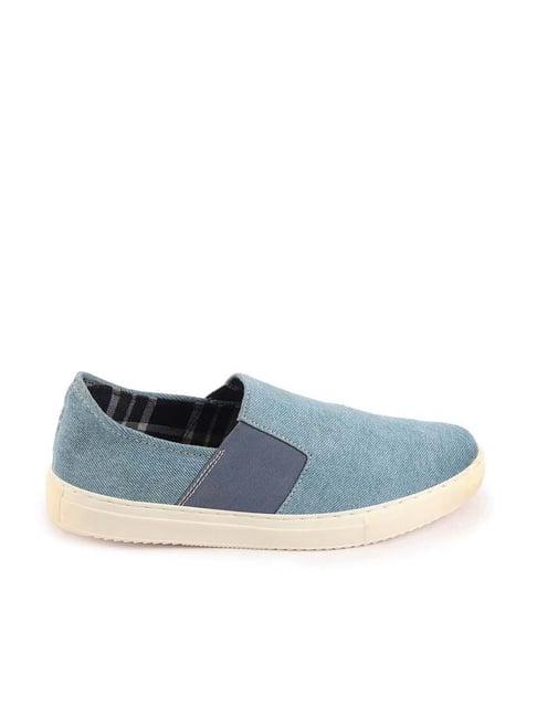 fausto men's sky blue casual loafers