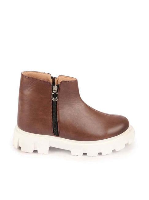 fausto women's brown casual boots