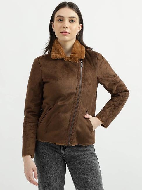 united colors of benetton brown jacket