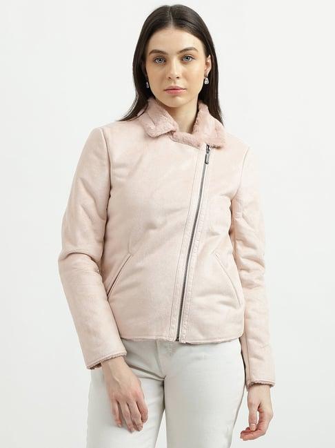 united colors of benetton light pink jacket