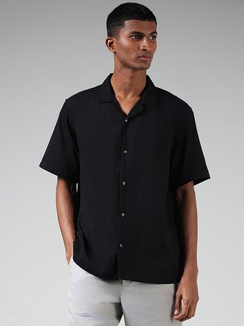 eta by westside black relaxed fit shirt