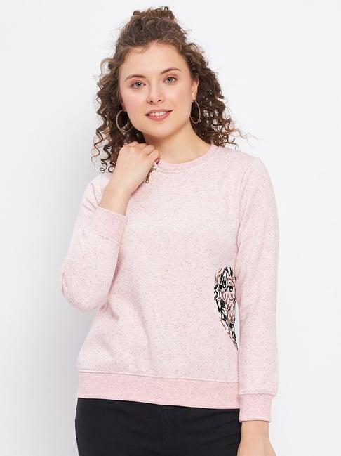 duke pink printed sweatshirt