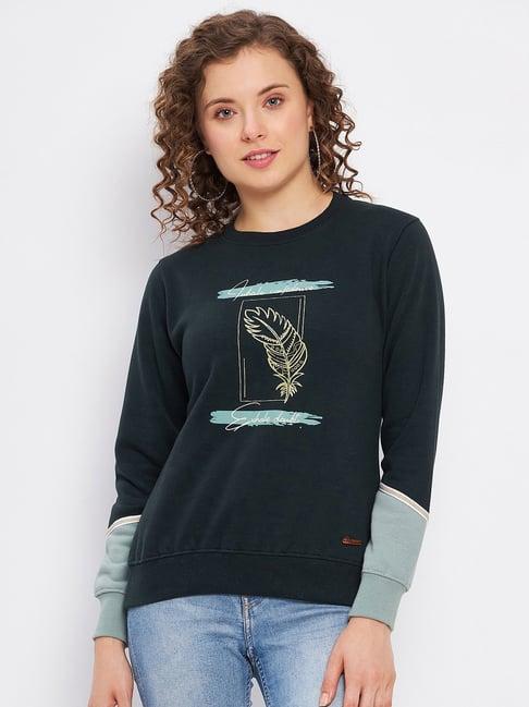 duke green printed sweatshirt