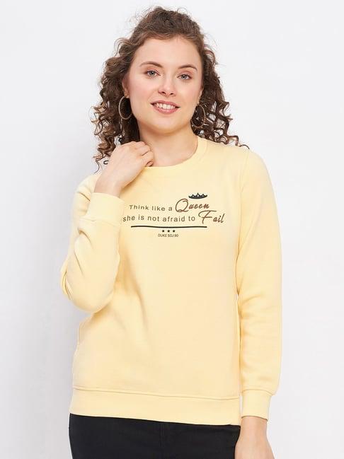 duke yellow graphic print sweatshirt