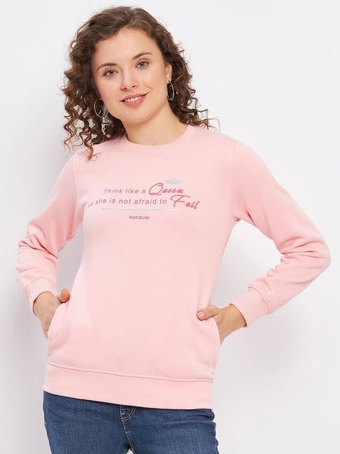 duke pink graphic print sweatshirt