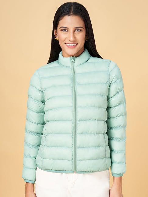 honey by pantaloons green comfort fit puffer jacket