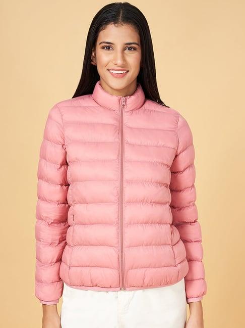 honey by pantaloons peach comfort fit puffer jacket