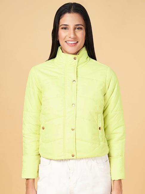 honey by pantaloons green comfort fit puffer jacket