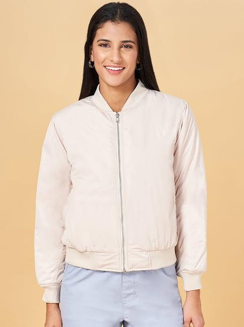 honey by pantaloons off-white regular fit jacket