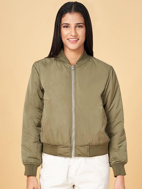 honey by pantaloons green regular fit jacket