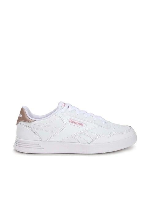 reebok women's court advance white sneakers