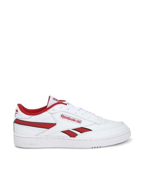 reebok men's club c revenge white casual sneakers