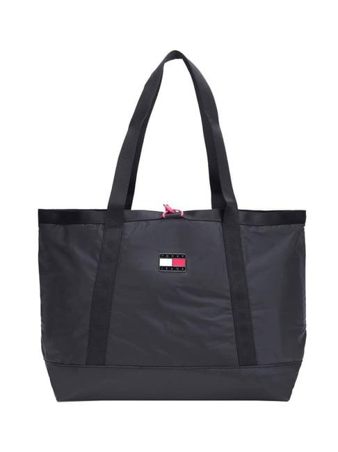 tommy hilfiger black tote bag