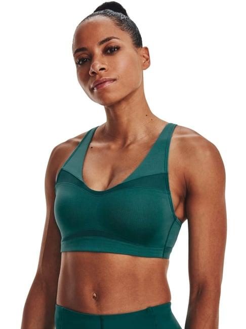 under armour teal green plain sports bra