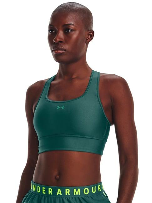 under armour teal green plain sports bra