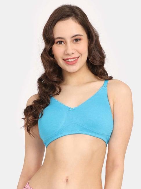 rosaline by zivame blue t-shirt bra