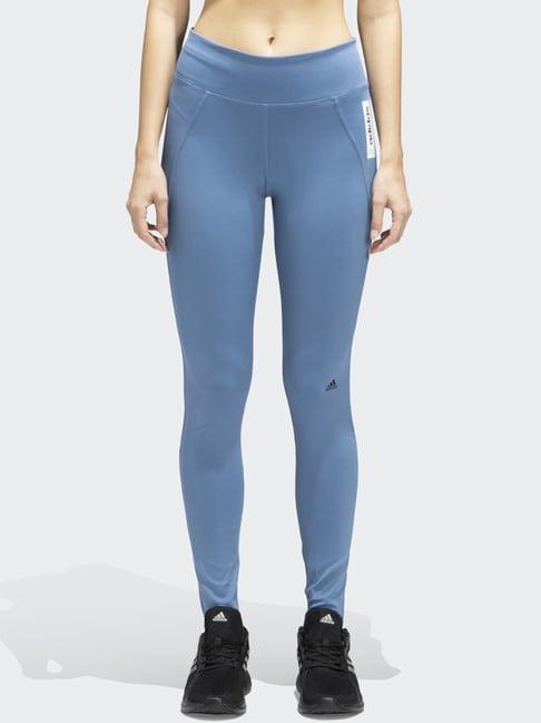 adidas blue sports tights