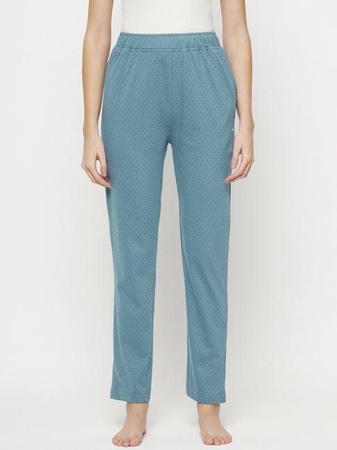 okane blue printed lounge pants