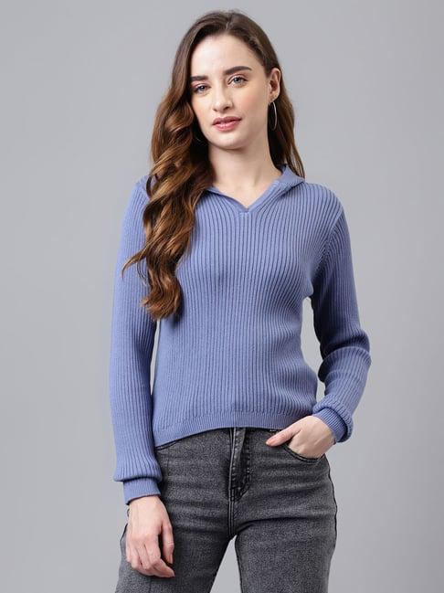 latin quarters blue sweater