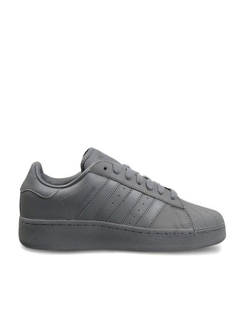 adidas originals men's superstar xlg grey casual sneakers