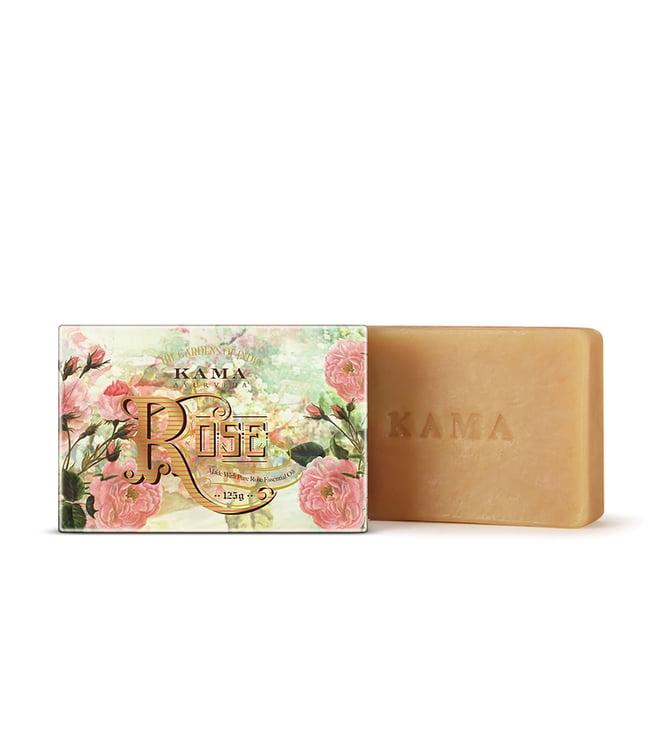 kama ayurveda natural rose soap 125 gm (unisex)