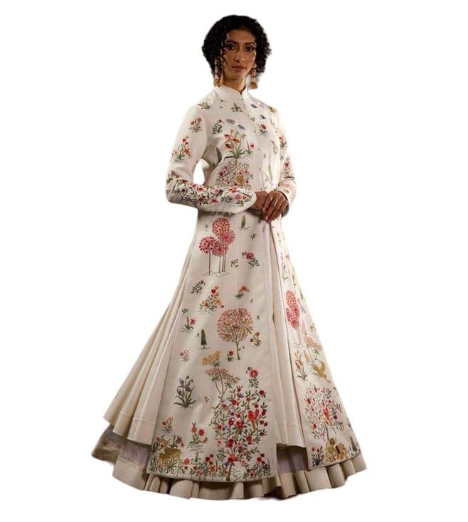 rohit bal embroidered long jacket