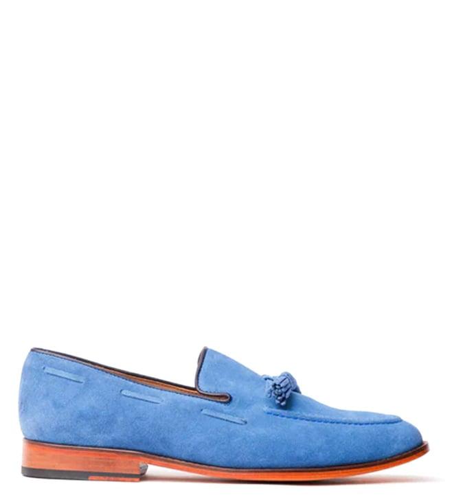 rawls men's wyatt tassel yale blue mocassins