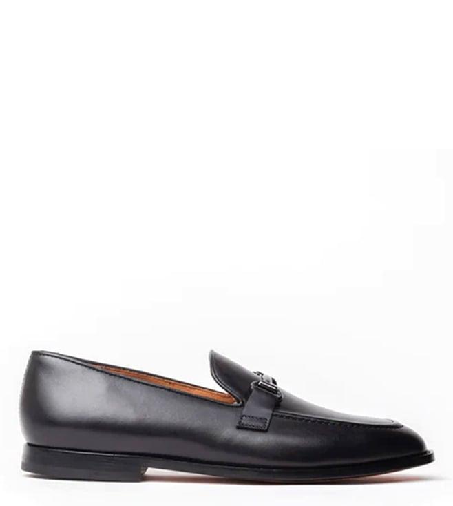 rawls men's horsebit black loafers