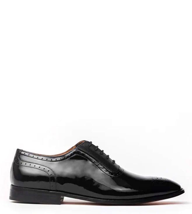 rawls men's suave patent black oxford shoes