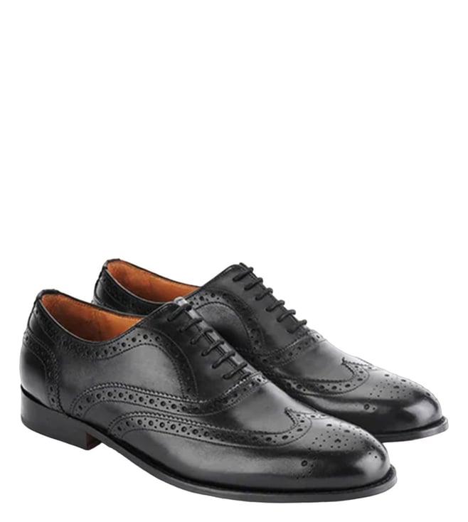 rawls men's nicholas wingtip black oxford shoes