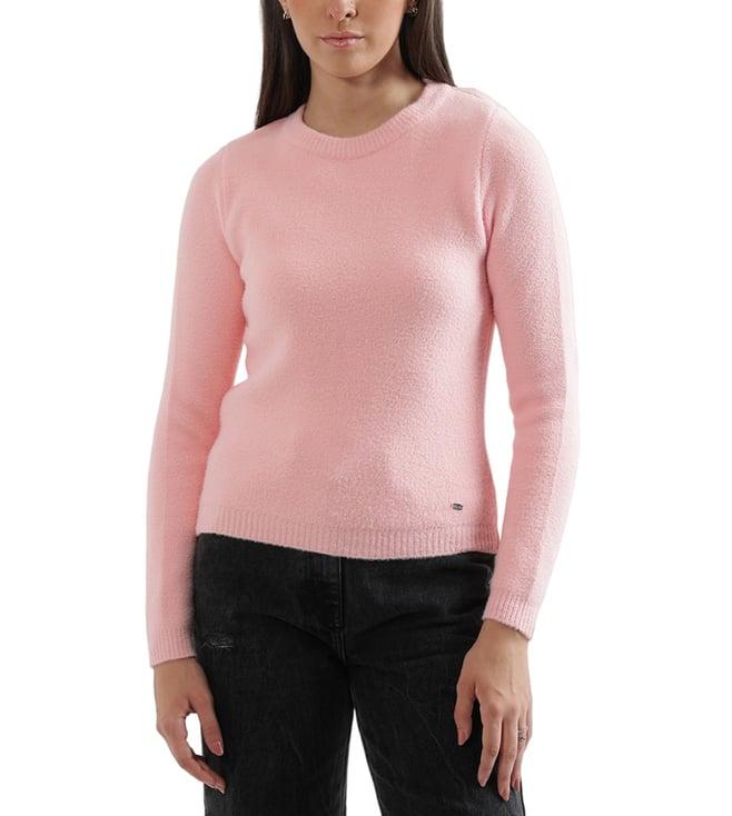 elle baby pink relaxed fit pullover