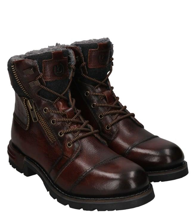 bugatti men's sentra mid & brown ankle boots