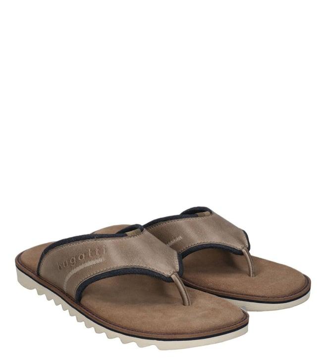 bugatti men's dorfu taupe thong sandals