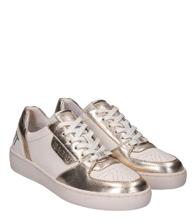 bagatt women's ferly gold mid top sneakers