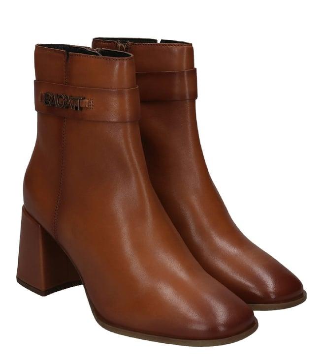 bagatt women's crema cognac ankle boots