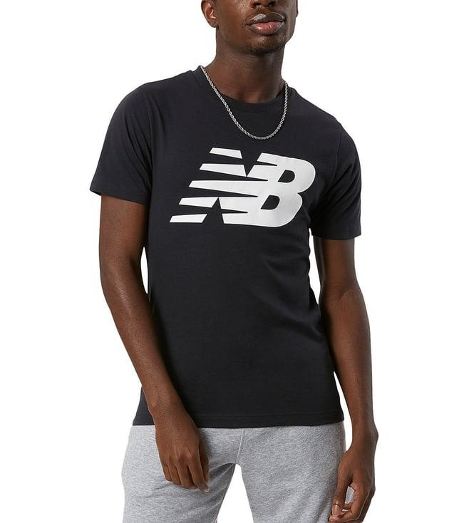 new balance black logo regular fit t-shirt