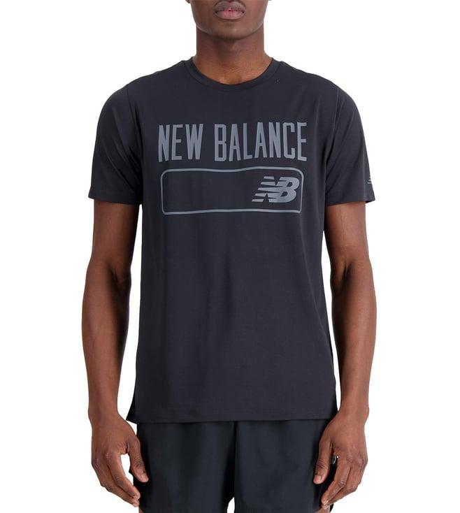 new balance black logo regular fit t-shirt