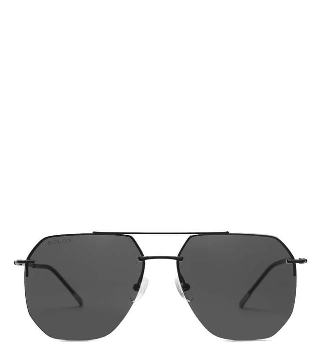 bolon bv1025c10 grey polarized aviator sunglasses for men