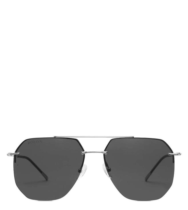 bolon bv1025c90 grey polarized aviator sunglasses for men