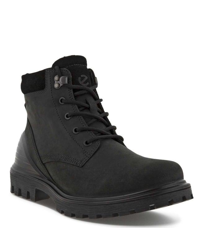 ecco men's tredtray black derby boots