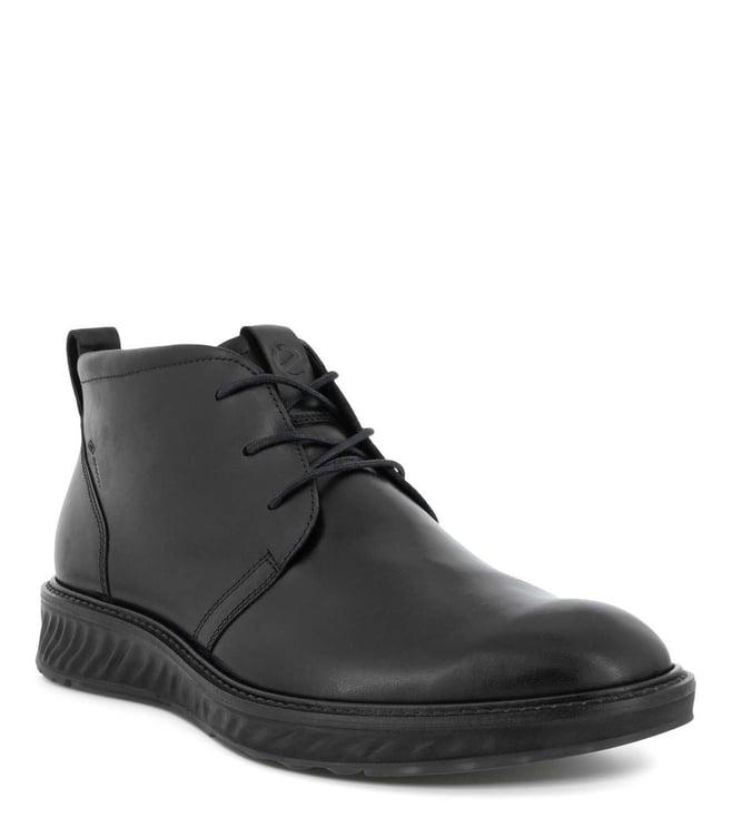 ecco men's st.1 hybrid black derby boots