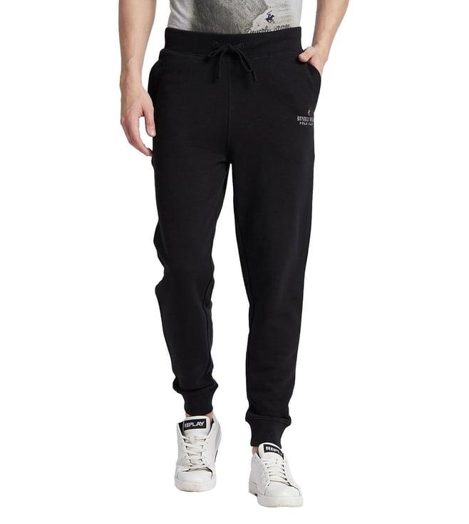 beverly hills polo club black speckled regular fit joggers