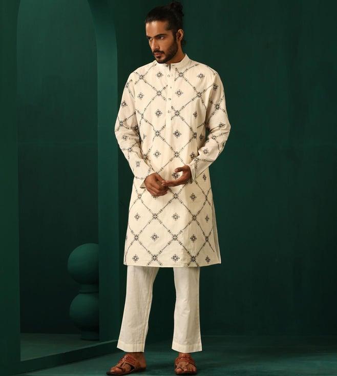 truebrowns ivory rutba kurta