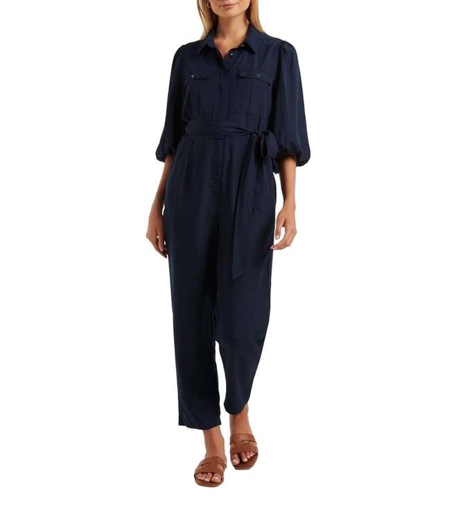 forever new navy blended jumpsuit