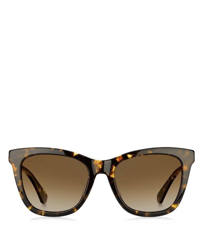 kate spade 2022890t453la brown uv protected square sunglasses for women