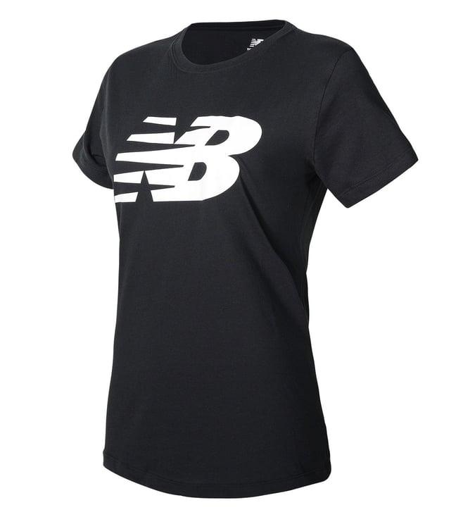 new balance black logo regular fit t-shirt