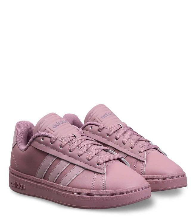 adidas women's grand court alpha purple sneakers